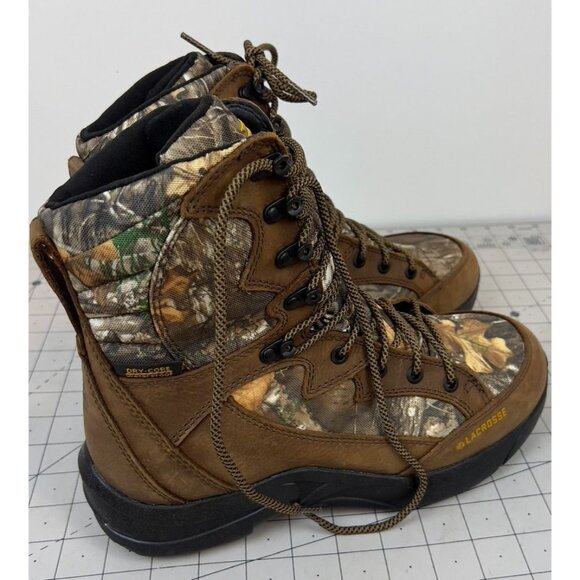 LaCrosse Men's Clear Shot 8" Insulated Waterproof Hunting Boots - Brown 8.5 NEW~ - Picture 3 of 10